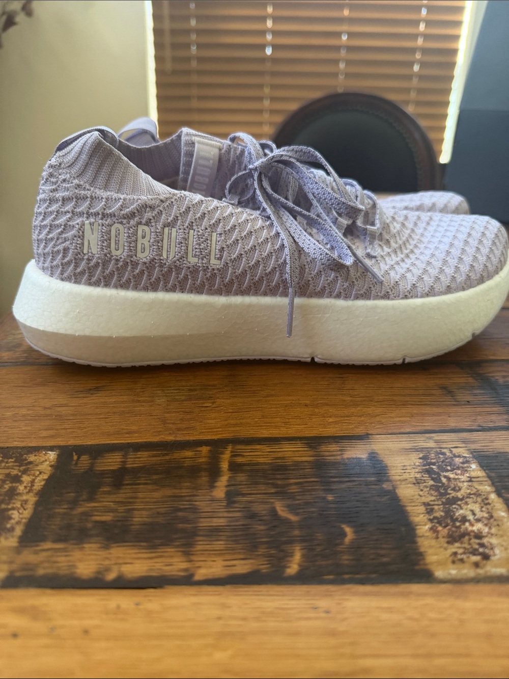 NOBULL Lavender Knit Platform Trainers